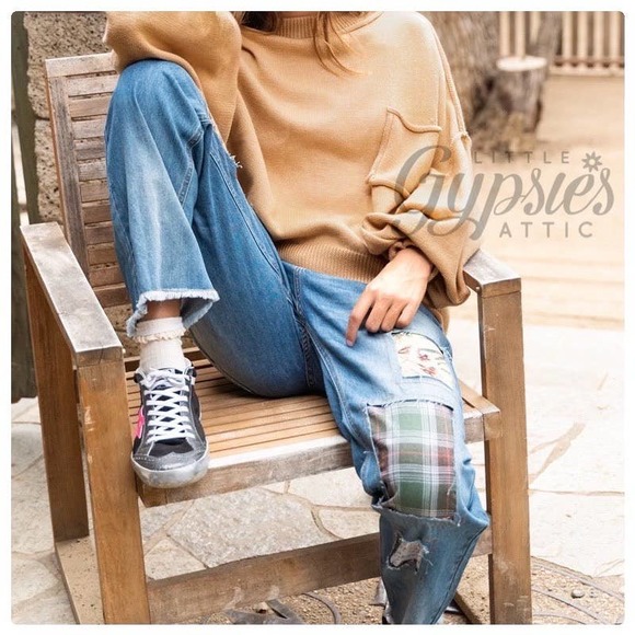 POL Patched Out Denim Boyfriend Jeans - Picture 7 of 12